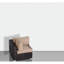 Fauteuil d'angle extérieur entièrement assemblé de 33 po avec coussins en mousse, et intérieur résistant aux intempéries - idéal pour les canapés modulaires