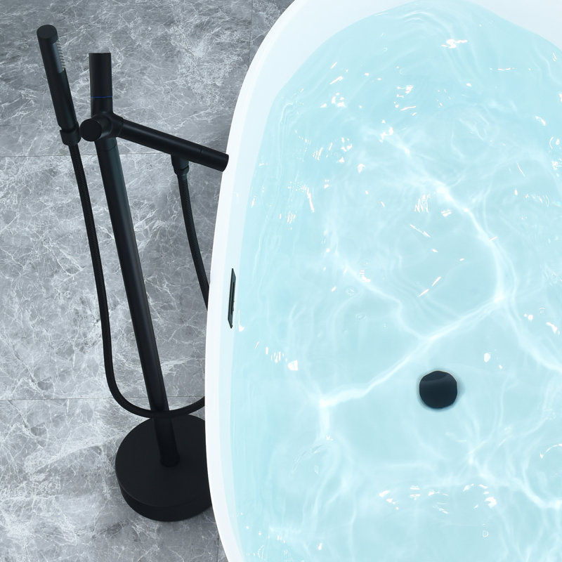 59.1'' x 28.4'' Soaking Acrylic Bathtub