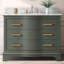 Meuble-lavabo simple en bois massif et manufacturé avec plateau en marbre Goleta-1408299882