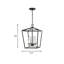 4 - Light Lantern Square / Rectangle Pendant-893921095-893921096-817122057