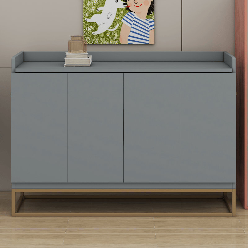 Lit escamotable avec pieds en fer, Gris
