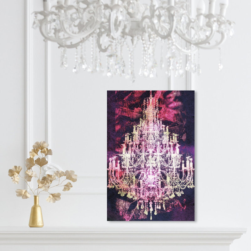 Montecarlo Crystal Pink - impression sur toile, H 45 po x l 30 po