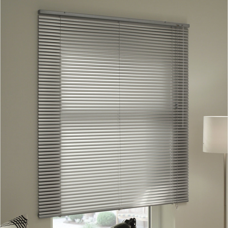 Room Darkening Mini Blinds, 175cm L x 60cm W, Silver