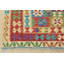 Tapis oriental en laine kilim fabriqué à la main en rouge