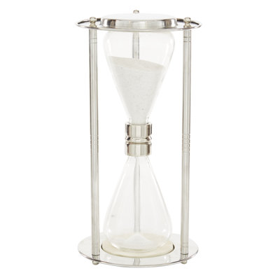 Glass Hourglass Decorative Object