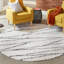 Tapis rayé blanc / gris Abrahams-2134328432