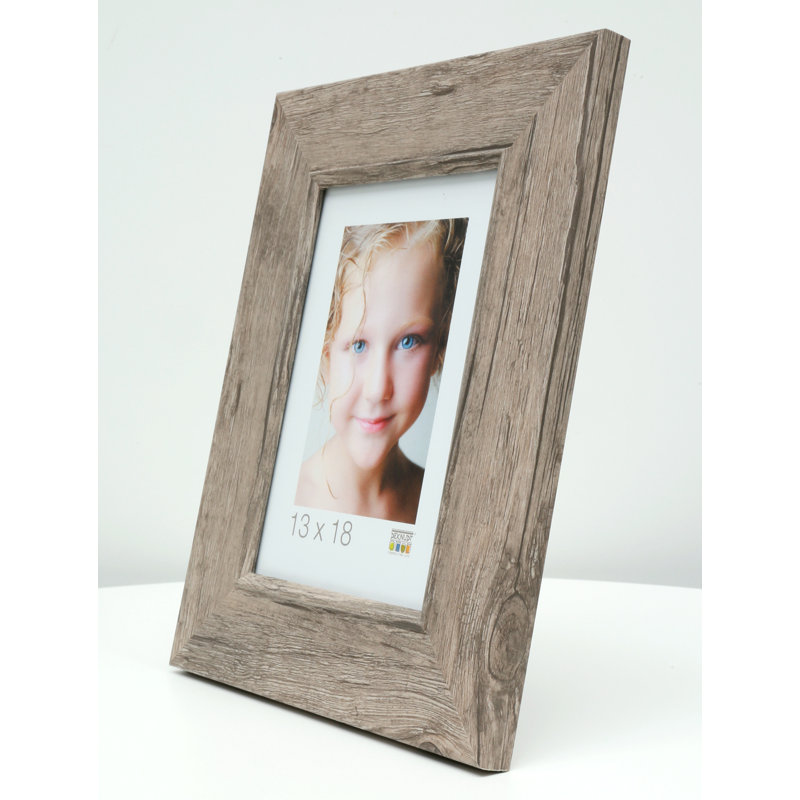 Kurt Wood Bevelled Picture Frame, 68.2cm H x 58.2cm W x 1.6cm D, Natural