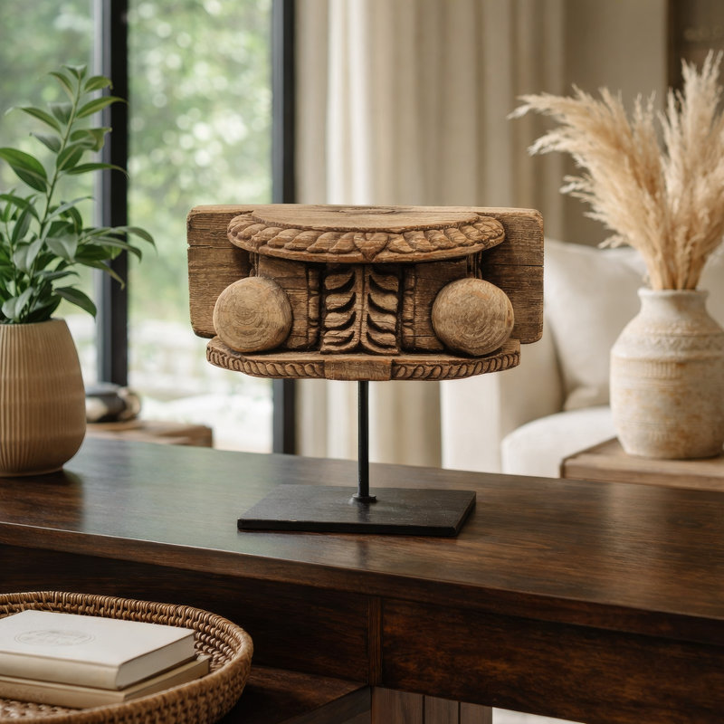 Pilier décoratif en bois noir Drex Authentic 15 pi