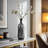 Ivelis Glass Vase - Handcrafted Glass Construction Glam Style with Textured Artisan Detailing - Modern Decorative Accent for Elegant Contemporary Spaces - Unique Bottle Shape Design - Not a Set-100233910