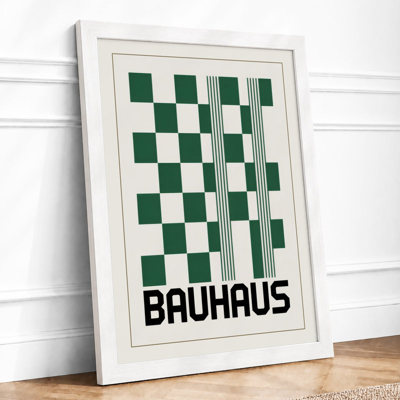 Bauhaus Fragmentation Geometric - Print, A4 - 29.7 x 21.0 cm, White