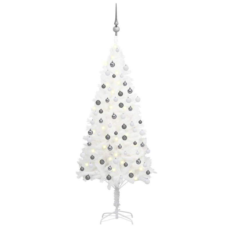 Artificial Christmas Tree with LEDs&Ball Set, 3.94ft H