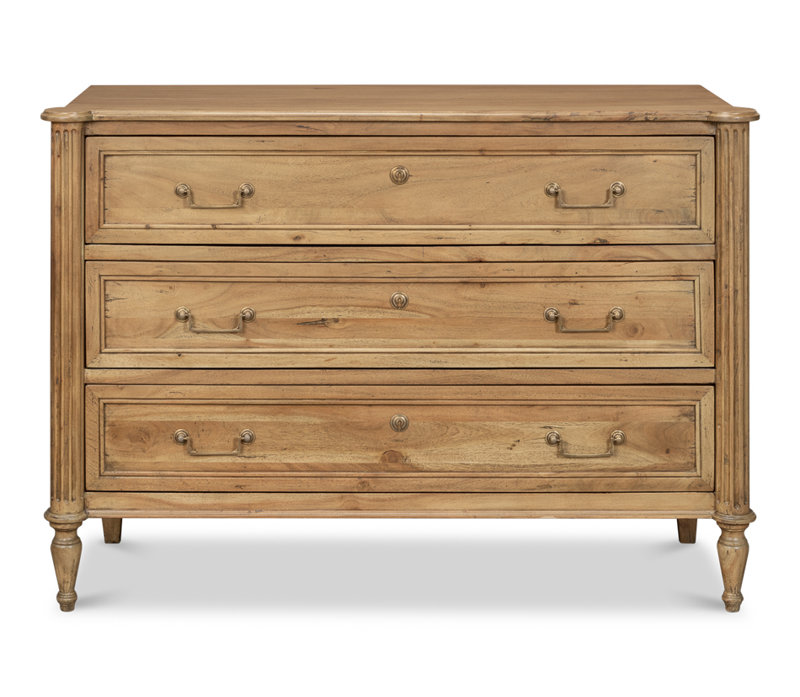 Chamberlain Solid Wood Storage Cabinet, Driftwood