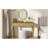 Stylish Gold Oval Mirror Vanity With 3 Storage Drawers, Ideal For Jewelry And Makeup, Construction Luxury Dressing Table Makeup Organization, High - Quality Build-1456169213