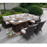 Ensemble de conversation pour 8 personnes avec coussins Citalli