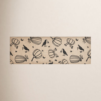 Briarden Rectangle Animal Print Halloween 100% Jute Table Runner