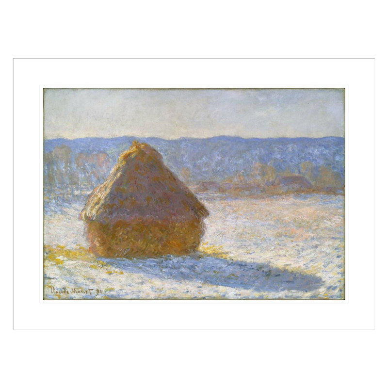  «Snow Effect» par Claude Monet, impression giclée sur cadre, H 22,66 po x l 29,5 po