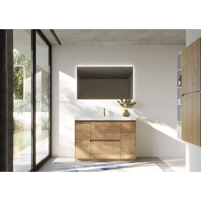 47-1/4 In. W X 19-5/8 In. D Freestanding Vanity With Resin Composite Vanity Top 