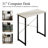 47 Inch Metal Writing Desk-913875385-913875387