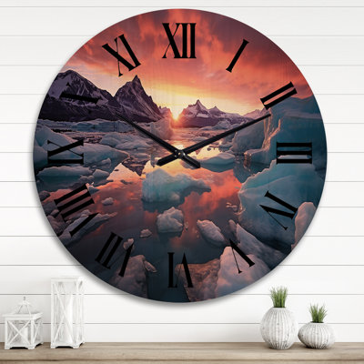 Horloge murale en bois massif Muskuran