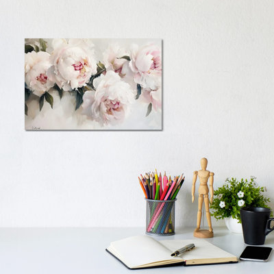 Pivoines blanches - impression d'art mural