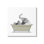 Illustration de salle de bain monochromatique à éléphant couché par Annalisa Latella - impression