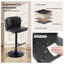 Ensemble de 8 tabourets de bar à hauteur cloutée Modern-109309444