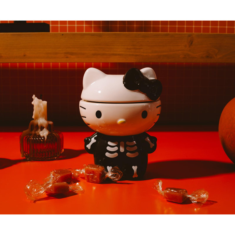 Sanrio Hello Kitty Skeleton 6-Inch Ceramic Snack Jar