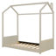 Lit simple en bois et velours, beige-465226867-465226865