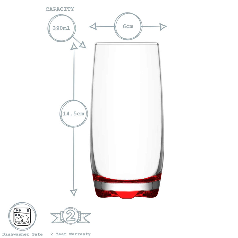 390ml Highball Glass, 6