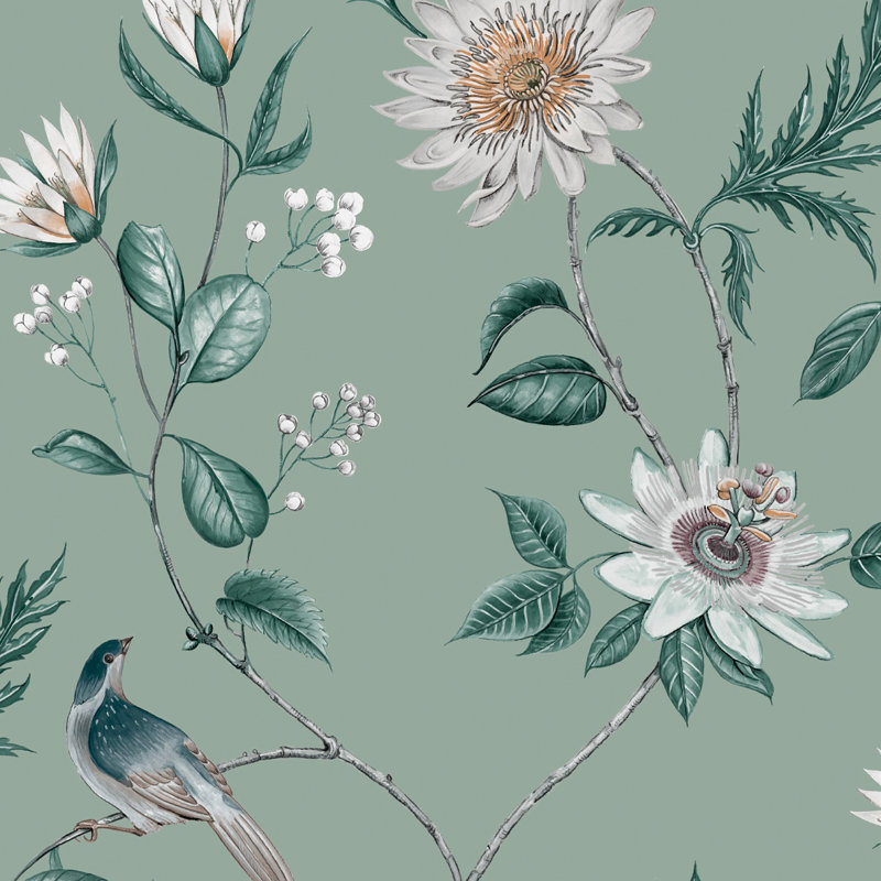 Nuit Lush Wallpaper, Green