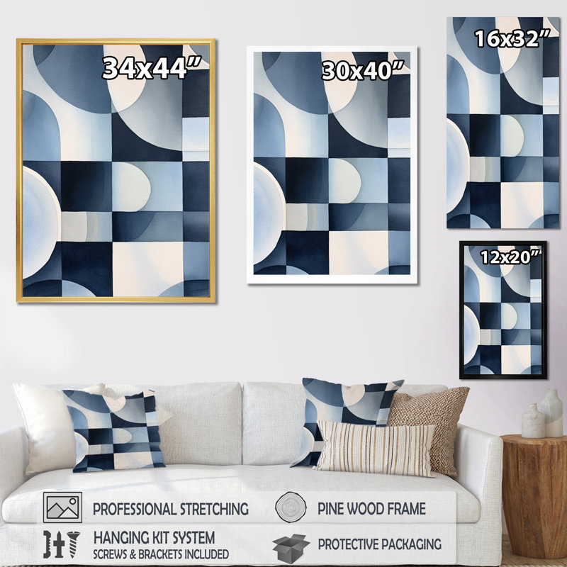 Essence Of Simplicity III, Cadre flottant doré, H 44 po x l 34 po x P 1,5 po