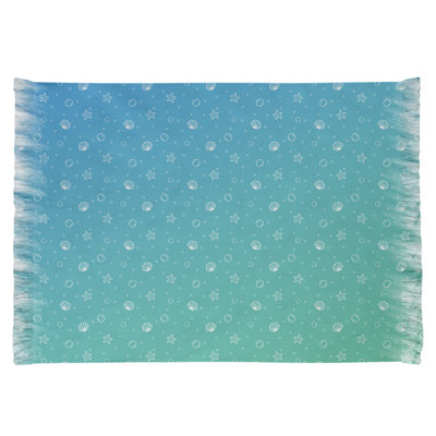Tapis bleu/vert coquillage Mcguigan