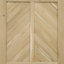 Waldo Solid Oak Wood Barn Door-2053280433