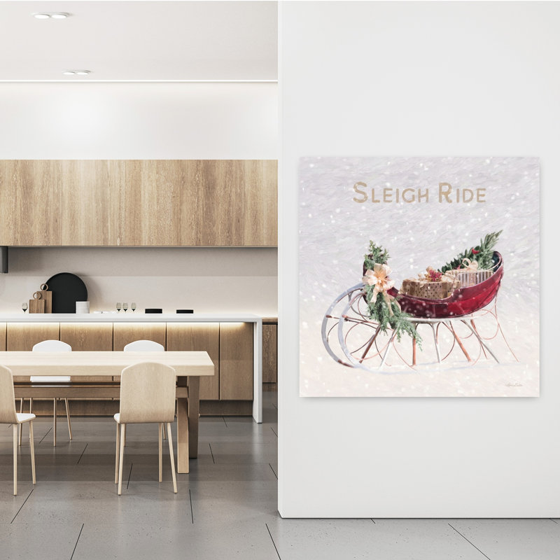 «Sleigh Ride I», art contemporain abstrait, H 48 po x l 48 po