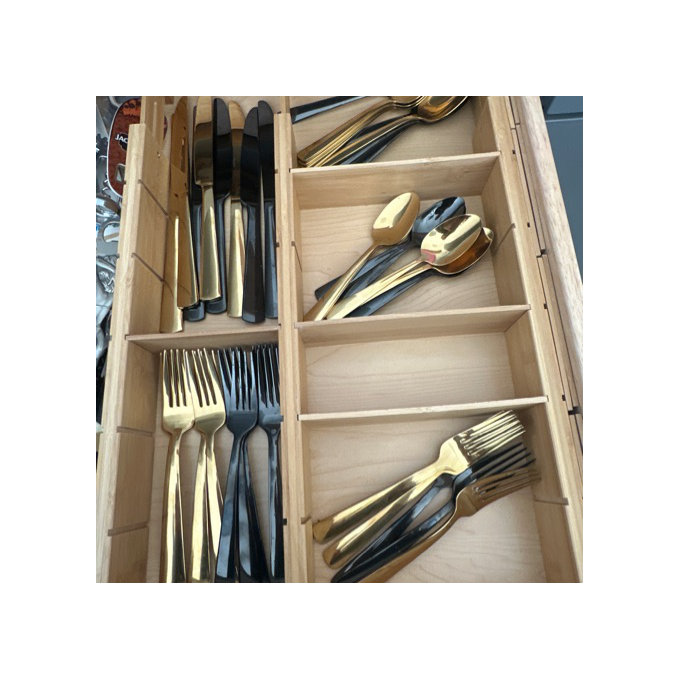 Oneida Aptitude Gold 20 Piece Flatware Set, Rust-Resistant, Dishwasher Safe - Gold