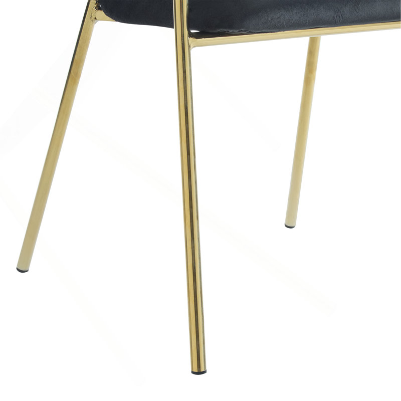 Chaise rembourrée Modern, Noir