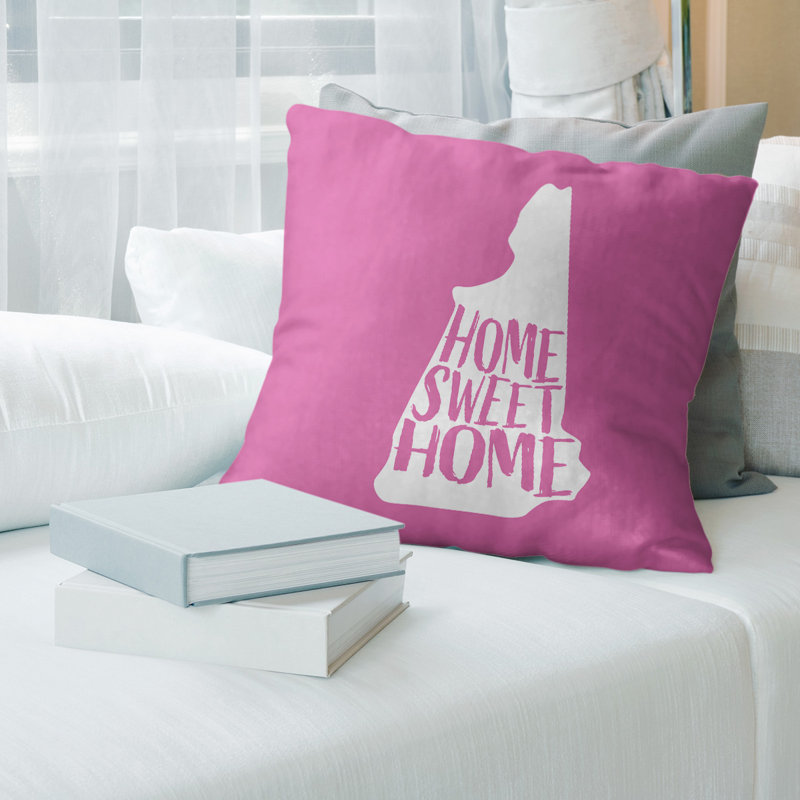 Housse de coussin en lin home, 20 po x 20 po, Oklahoma, Rose