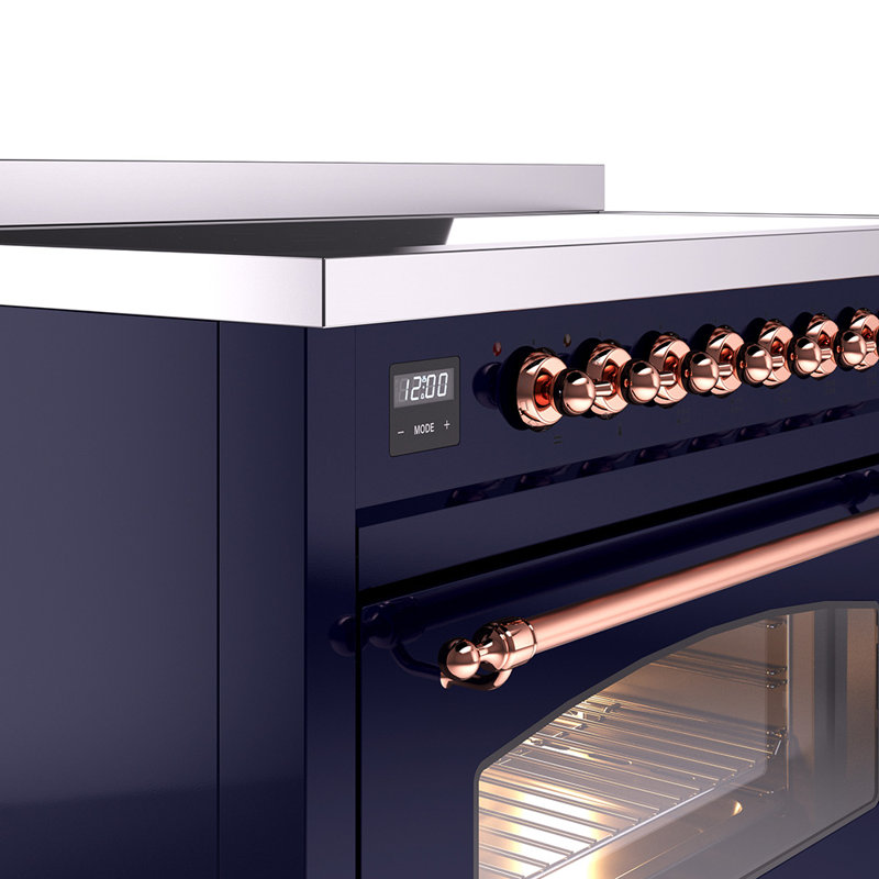 ILVE Nostalgie II 48 in Induction Range, Midnight Blue/Copper