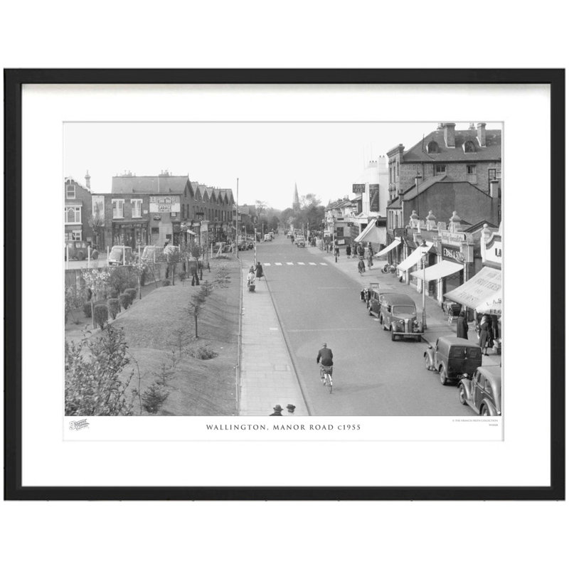 Wallington, Manor Road C1955 by Francis Frith - Single Picture Frame Print, 40cm H x 50cm W x 2.3cm D