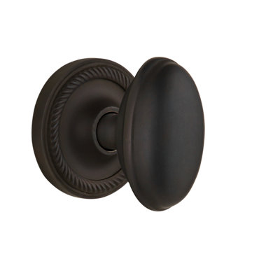 Bouton de porte de mortaise intérieure avec rosette homestead Rope