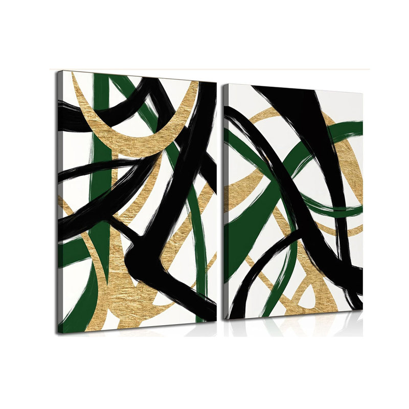2 Piece Wrapped Canvas Print, 60 cm H x 40 cm W