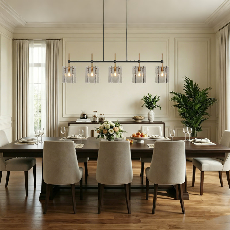 5-Light 63" Width Oversize Kitchen Island Lighting