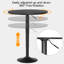 Table de bar ronde à hauteur réglable