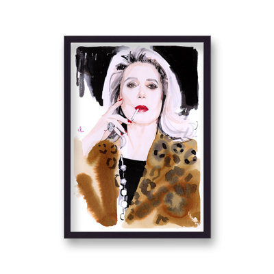 Marc Antoine Coulon Catherine Deneuve Celebrity Portrait 2 - Single Picture Frame Print