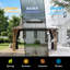 16 pi L 12 pi. D Pavillon de jardin extérieur en aluminium à toit rigide avec toit à double couche, rideaux et moustiquaire