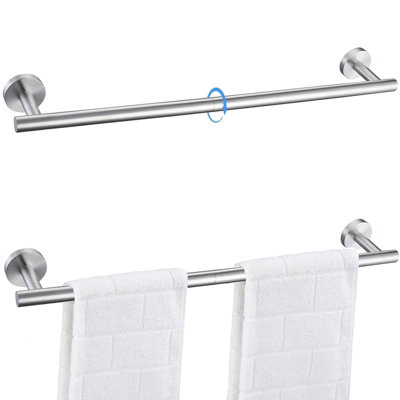 2 PacksTowel Rack For Bathroom, 24 Inch Towel Bar Towel Rod Towel Holder Wall Mount SUS304 Stainless Steel