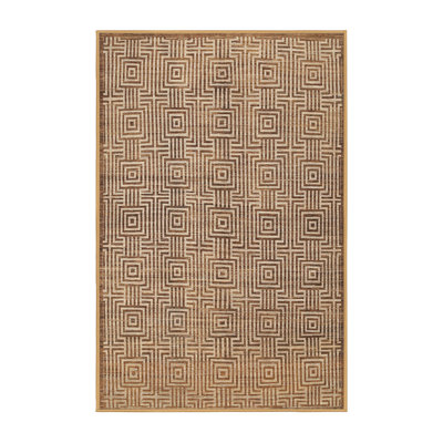 Tapis brun contemporain