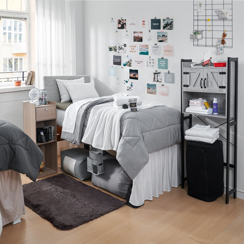 Ensemble d'édredon 100% complet DormCo Packs, Gris