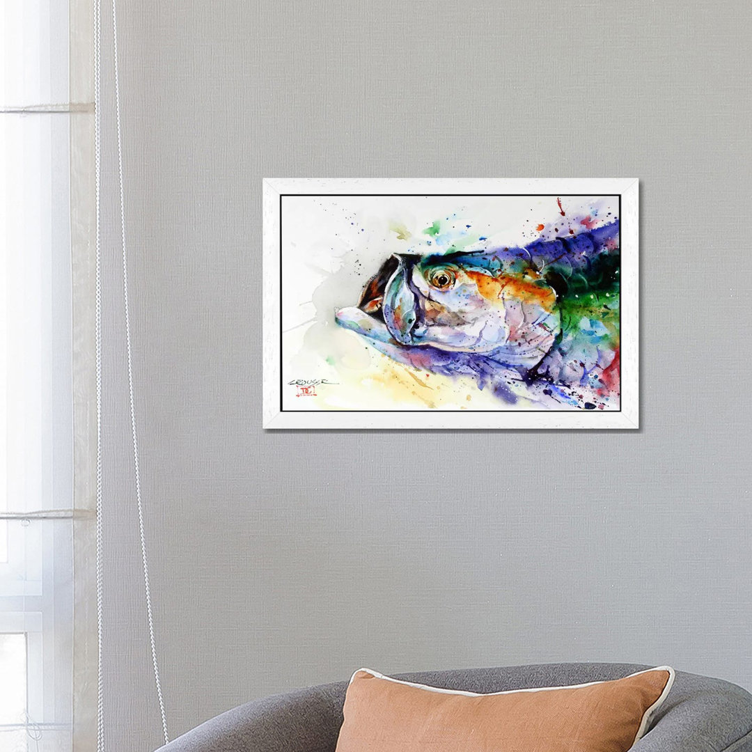 'Fish' by Dean Crouser - Floater Frame Painting Print on Canvas