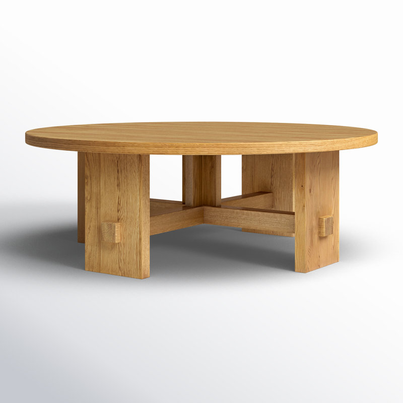 Santo Solid Wood Single Coffee Table, 16" H x 46" L x 46" W